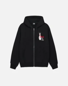 KINGPIN ZIP HOODIE BLACK