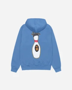 KINGPIN ZIP HOODIE BLUE