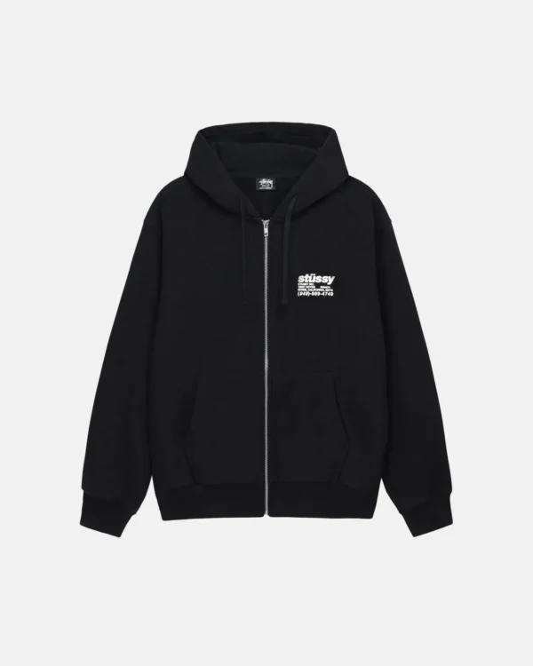 DNA ZIP HOODIE BLACK