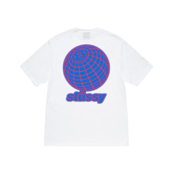 8 BALL GRID TEE-WHITE