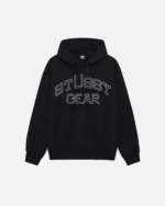 STUSSY GEAR HOODIE BLACK