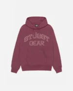 STUSSY GEAR HOODIE OXBLOOD