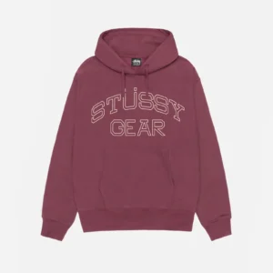 STUSSY GEAR HOODIE OXBLOOD